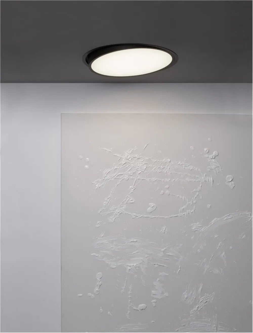 Plafoniera incastrata din Aluminiu Negru H12.5xL60cm IP20 40W 4491lm 2700-6000k PERFECT