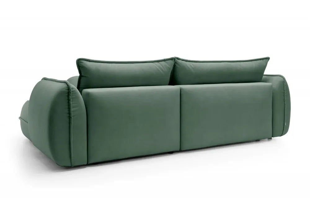 Coltar extensibil cu spatiu depozitare din Stofa Cloud Verde Visby