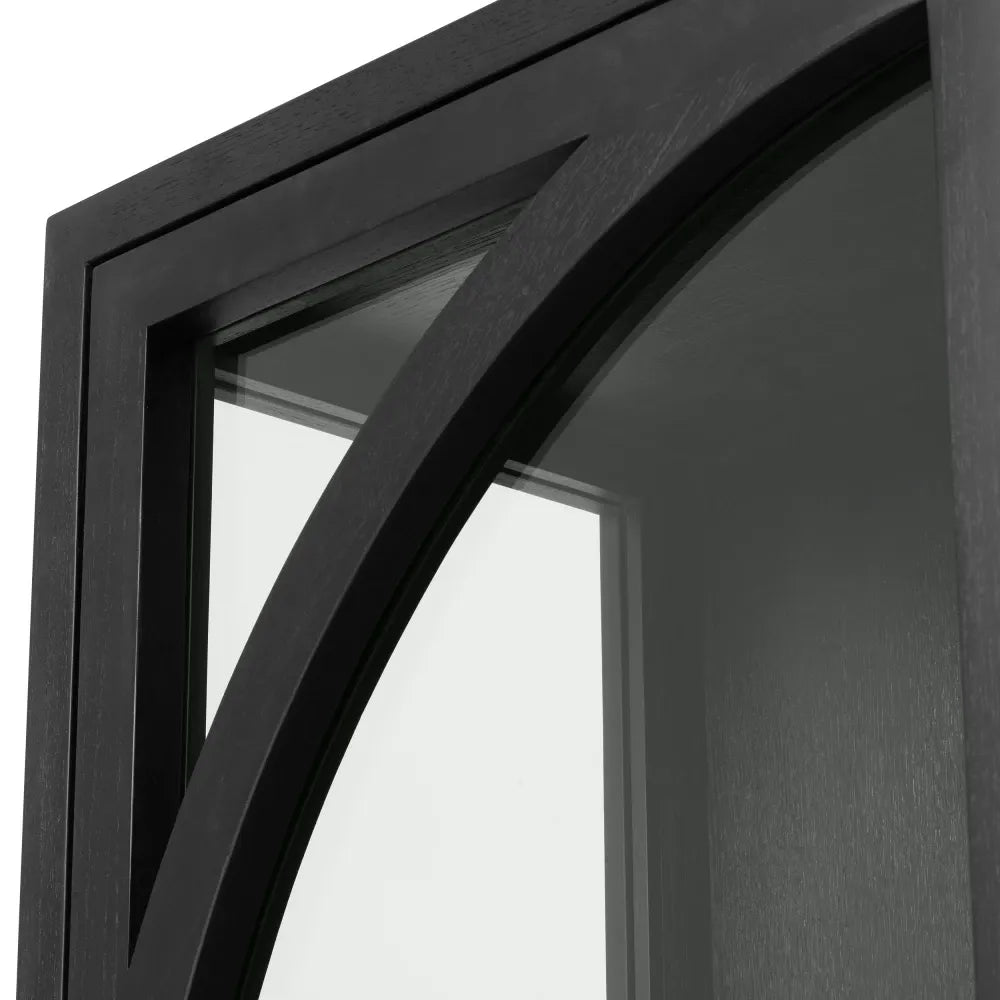 VItrina din MDF/Funir de stejar Negru L118xH210cm San Bernardino Eichholtz