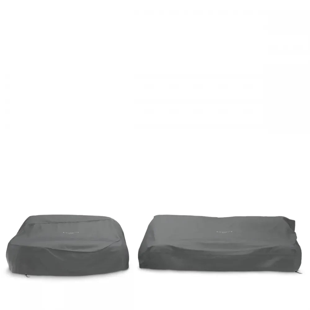 Canapea de exterior formata din 2 module din Metal Negru si Stofa Gri H87xL172/232cm Residenza Eichholtz