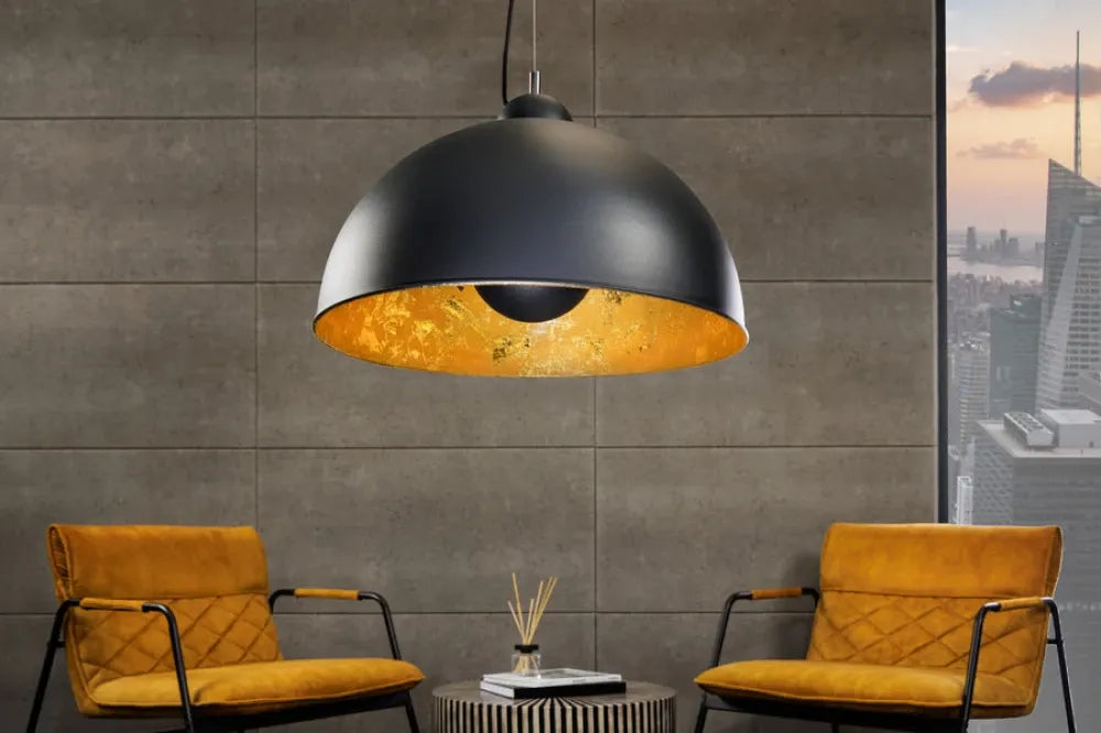 Pendul din Metal Negru/Auriu D53xH33cm STUDIO