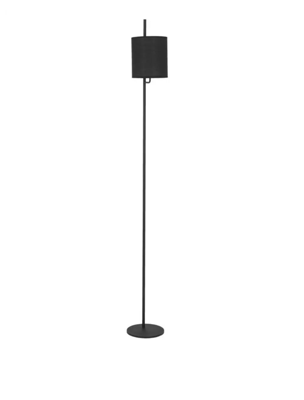 Lampa de podea structura din Aluminiu Negru si abajur din Textil Negru H176xL20cm IP20 YAMA