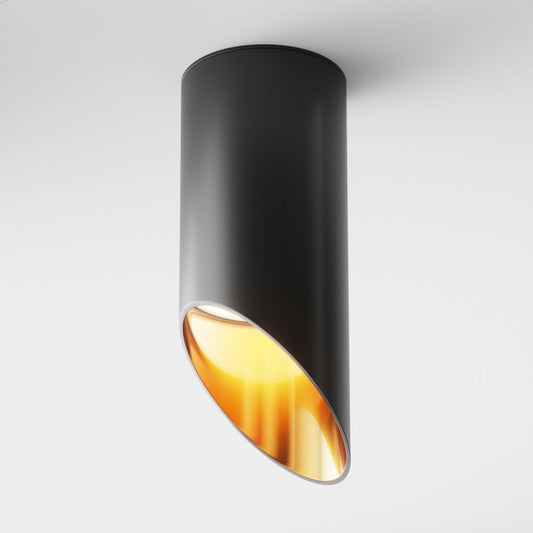 Spot aplicabil din Aluminiu Negru GU10 35W D6xH15cm Lipari
