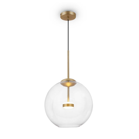 Pendul cu inaltime reglabila din Sticla Transparent cu LED  D35xH258cm Cometa