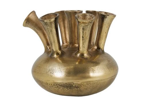 Vaza decorativa din Metal Auriu H28xL33cm Kiya
