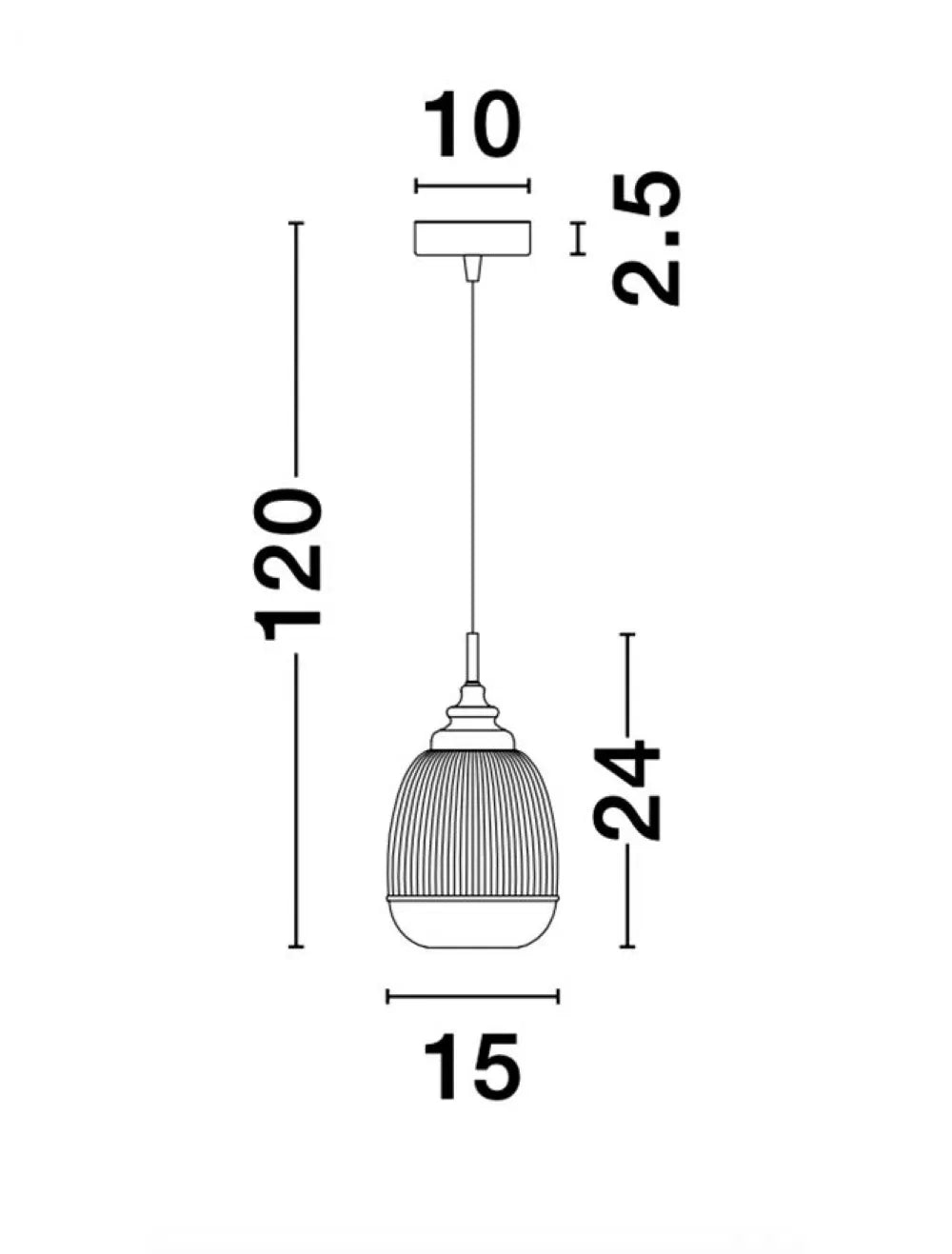 Pendul structura din Metal Auriu si abajur din Sticla Transparent H120xL15cm IP20 MOND