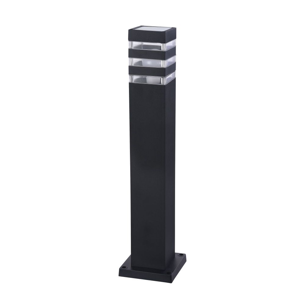 Stalp de iluminat pentru exterior din Plastic si Metal Negru L9xH61cm Linden