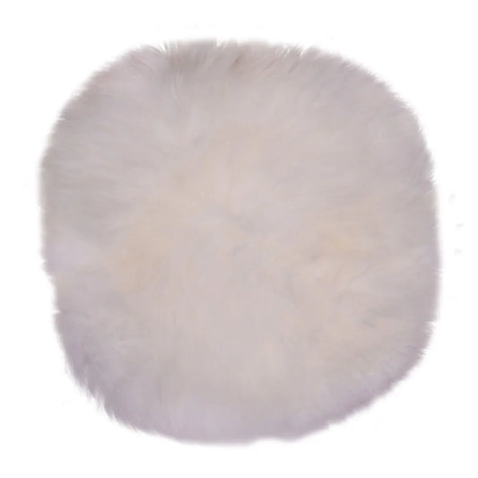 Blanita decorativa pentru scaun Crem D35cm Lambskin