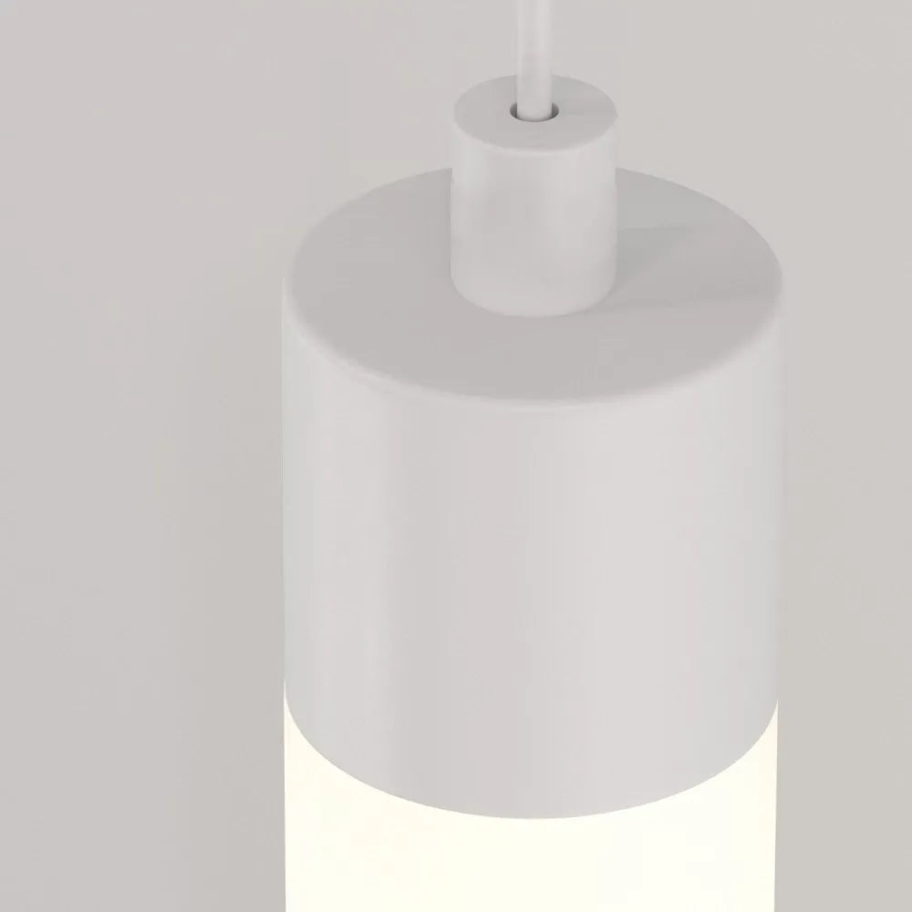 Pendul din Aluminiu Alb H258xD3cm IP 20 20W 2180lm 3000k Ray