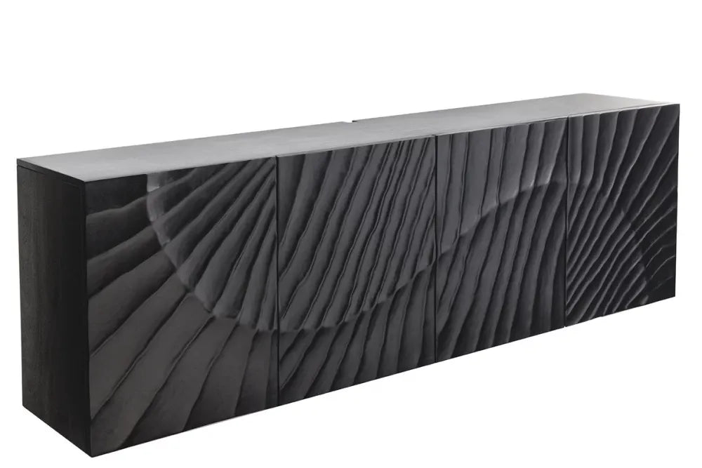 Comoda din Lemn de mango Negru L177xH58cm SCORPION