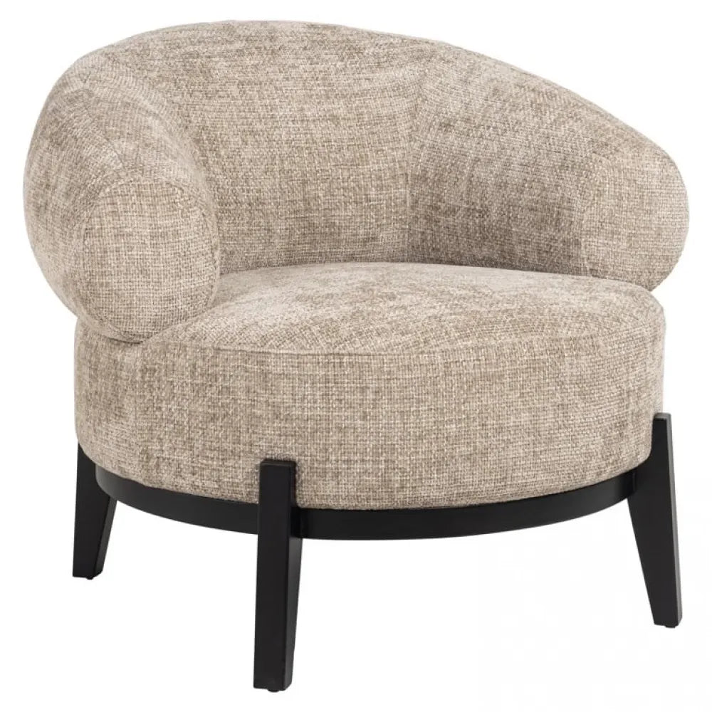 Fotoliu tapitat cu Stofa Bej H75xA84.5xL88cm Montana Richmond interiors