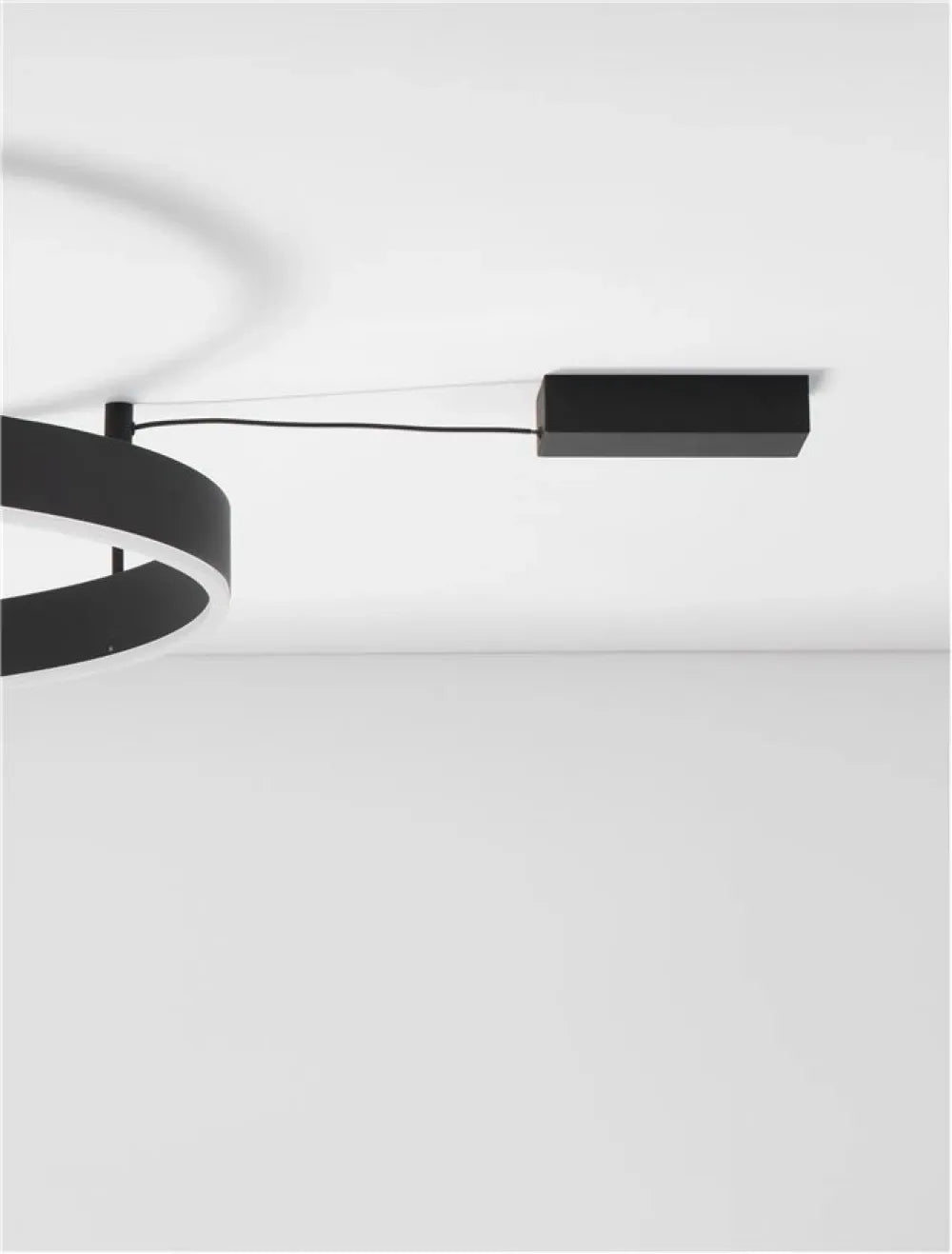 Plafoniera din Aluminiu Negru H18xL80cm IP20 50W 4166lm 3000k MOTIF