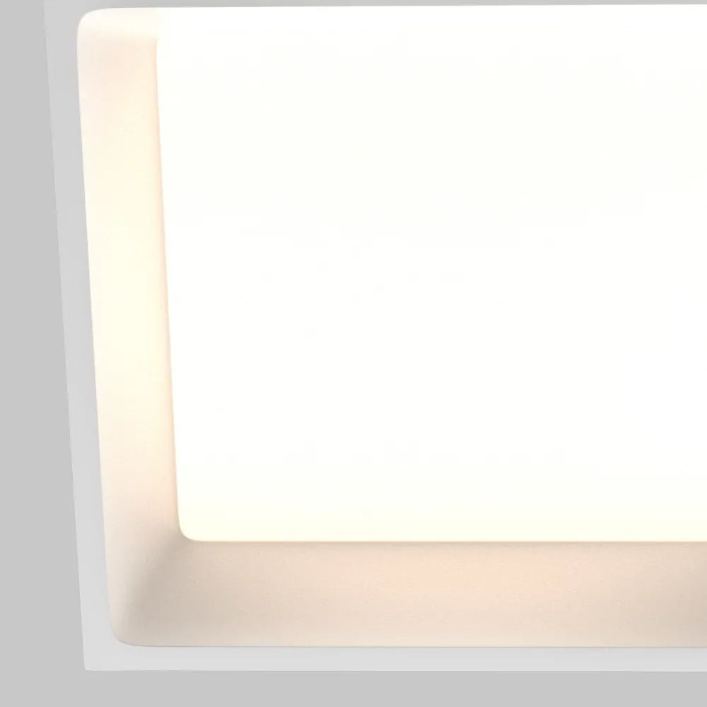 Spot incastrat din Aluminiu/plastic Alb H6xL17cm 24W Okno