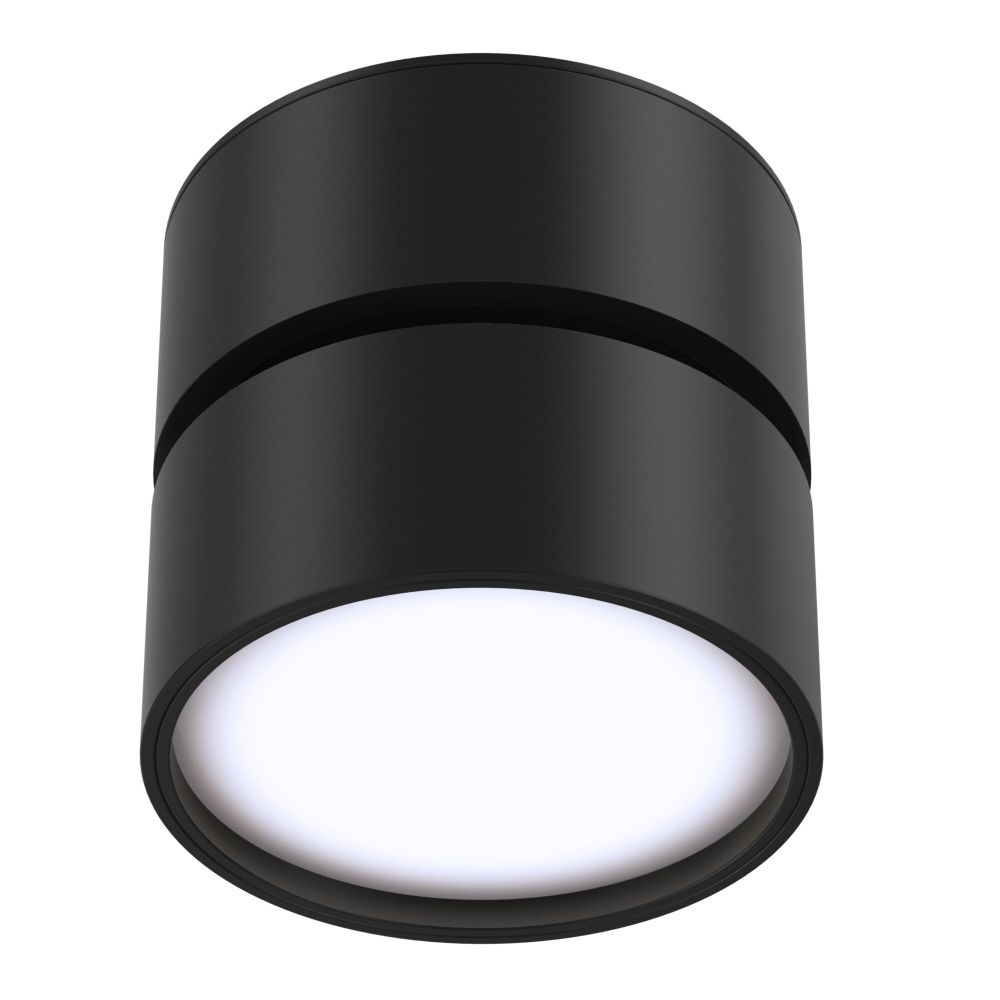 Spot aplicat din Aluminiu Negru D9xH8cm Onda