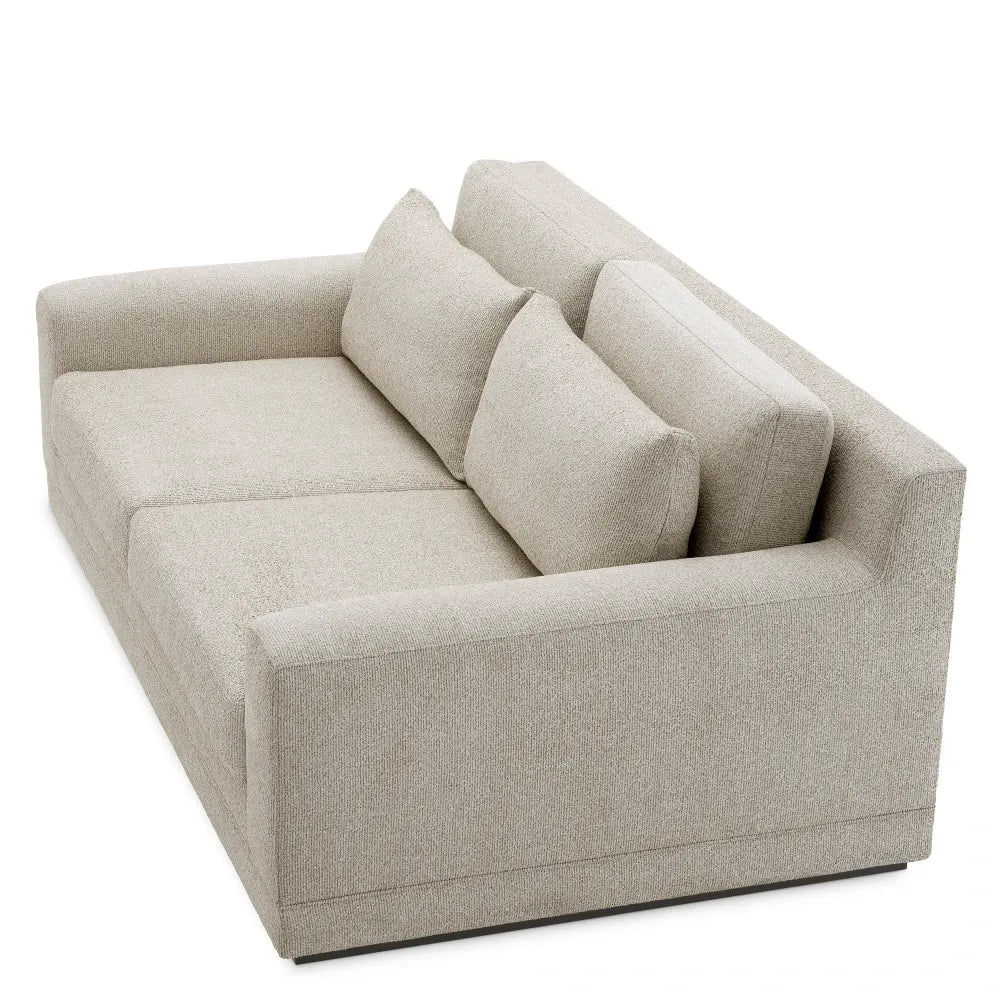 Canapea tapitat cu Stofa Bej L202xA122xH85cm Manhattan S Eichholtz