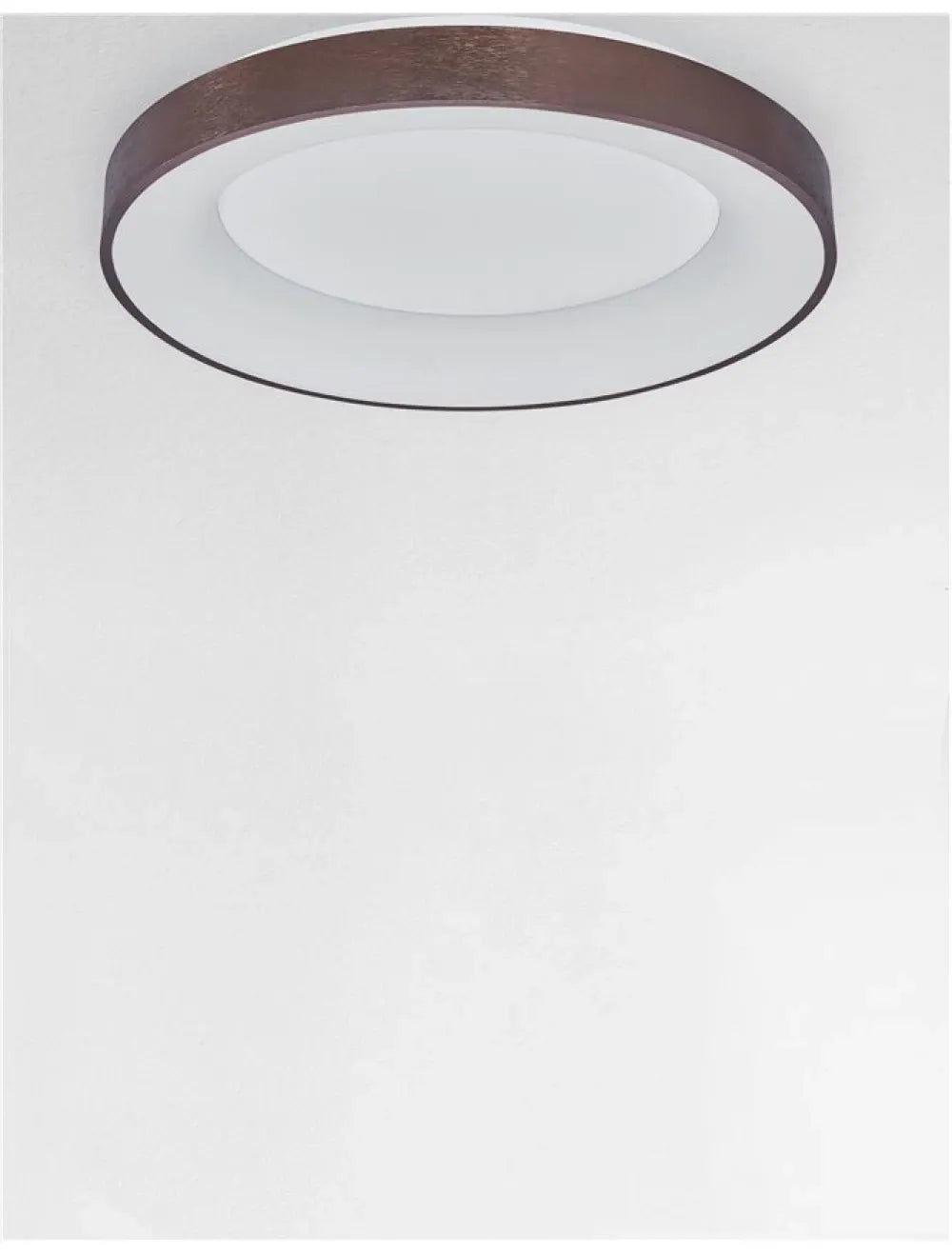 Plafoniera structura din Aluminiu Maro si abajur din Acrilic Alb H9xL60cm IP20 50W 2864lm 3000k RANDO THIN