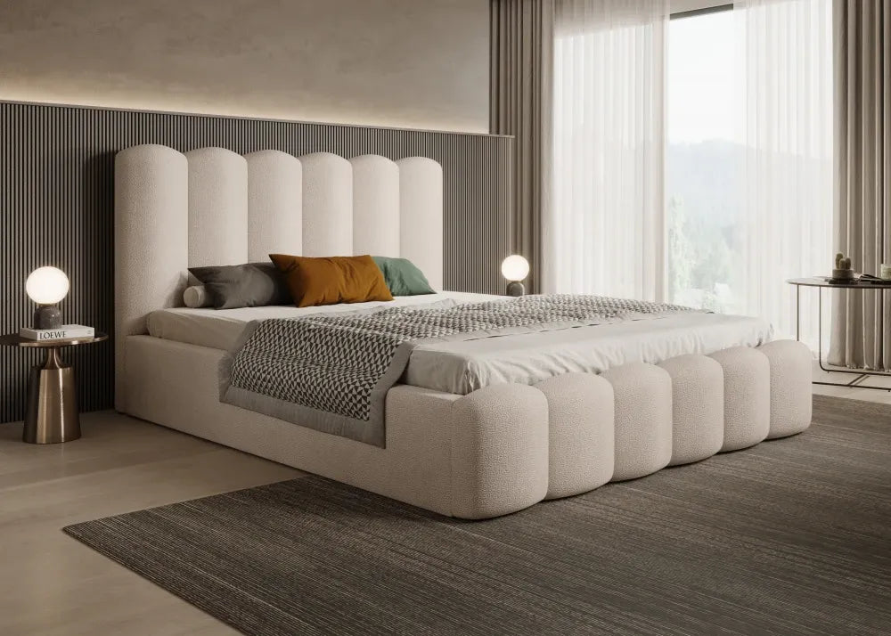 Pat 140 x 200 tapitat cu Chenille Perfect harmony Crem Aveline