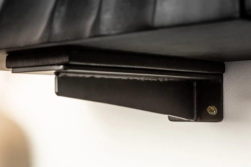 Comoda TV suspendata din Lemn de mango Negru L160xH29cm SCORPION