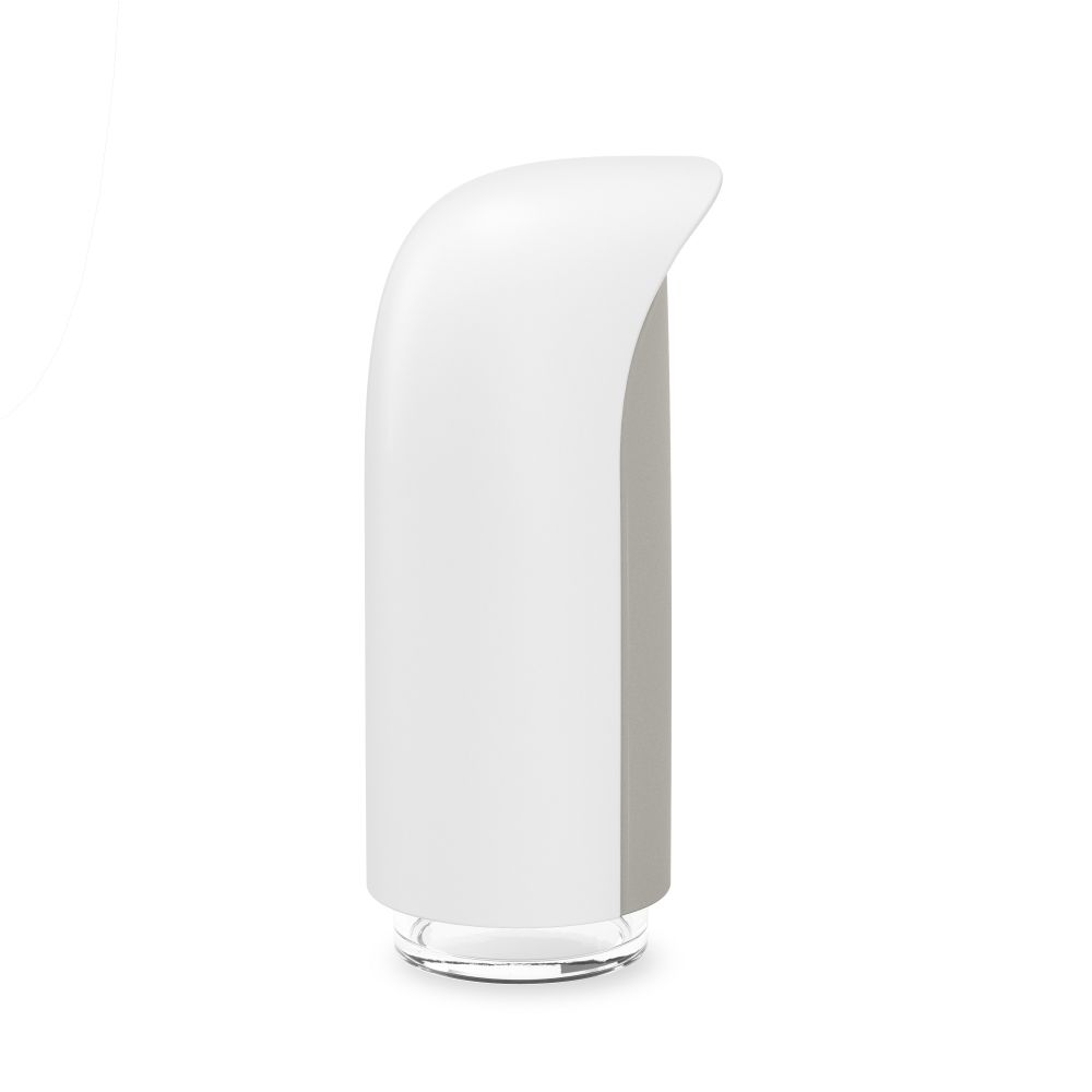 Dozator de sapun din Acrilic Alb Emperor H20xL10cm