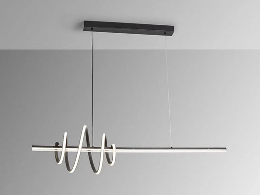 Lustra din Metal Negru H150xL100cm Tornado