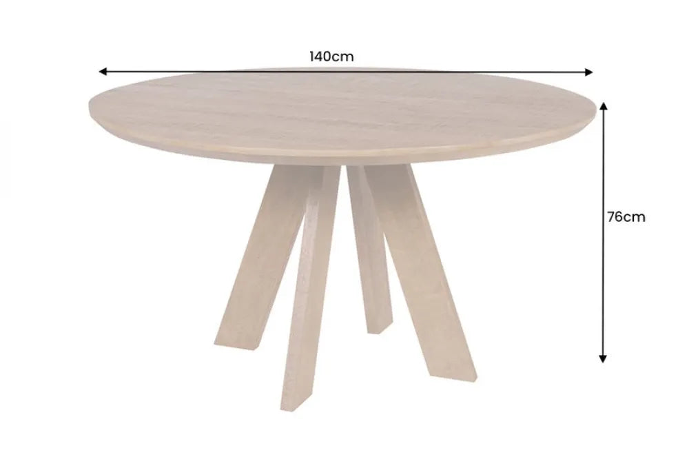 Masa rotunda din Lemn de mango Maro D140xH76cm Art wood
