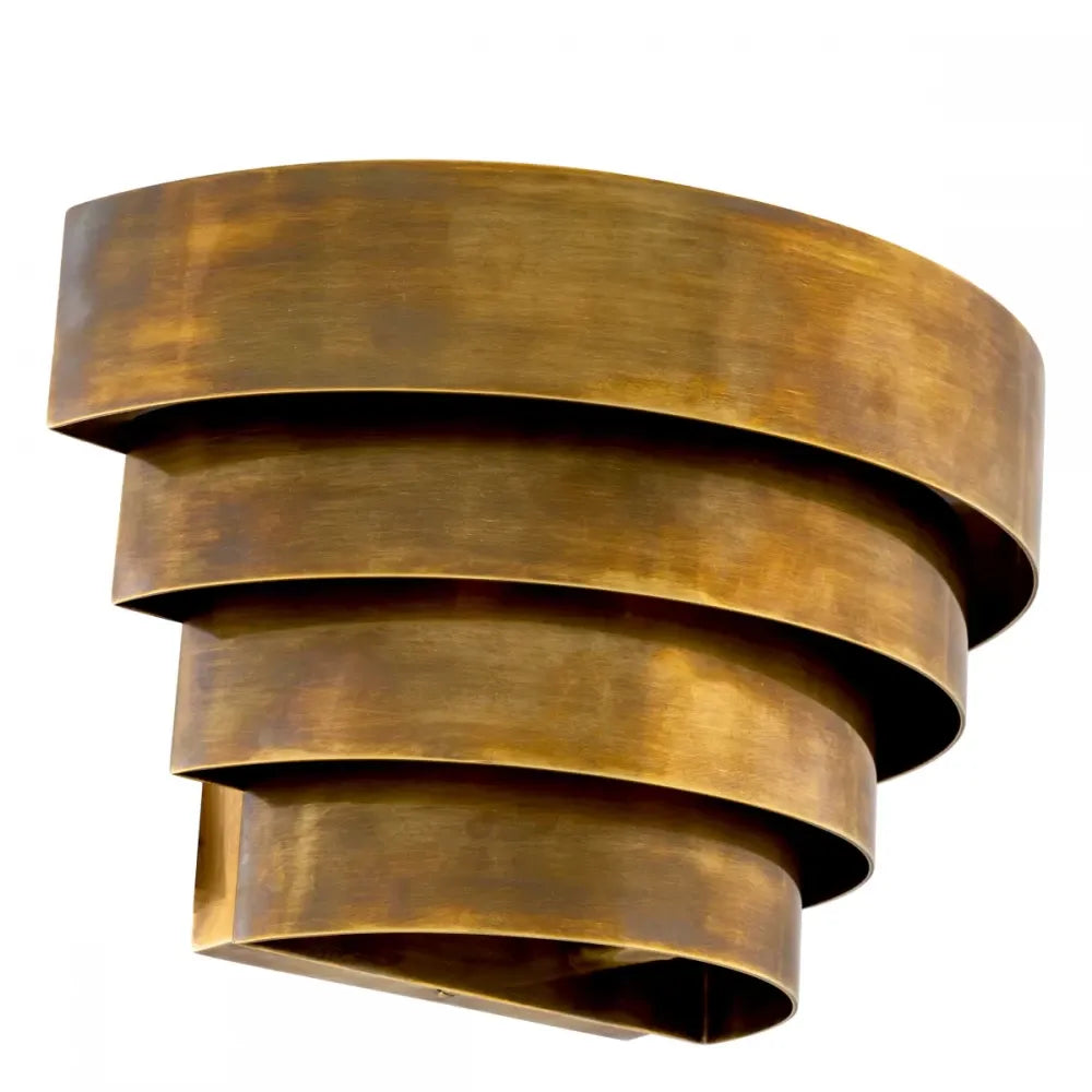 Aplica de perete din Metal Alama atichizata H18.5xL30cm Rizzi single Eichholtz
