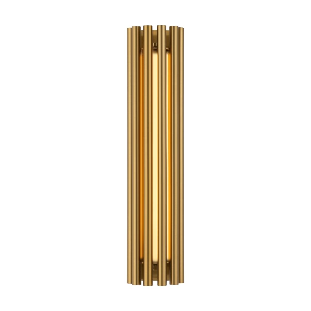 Aplica de perete Aluminiu si Sticla Alama/Auriu D8xH36cm Sonata