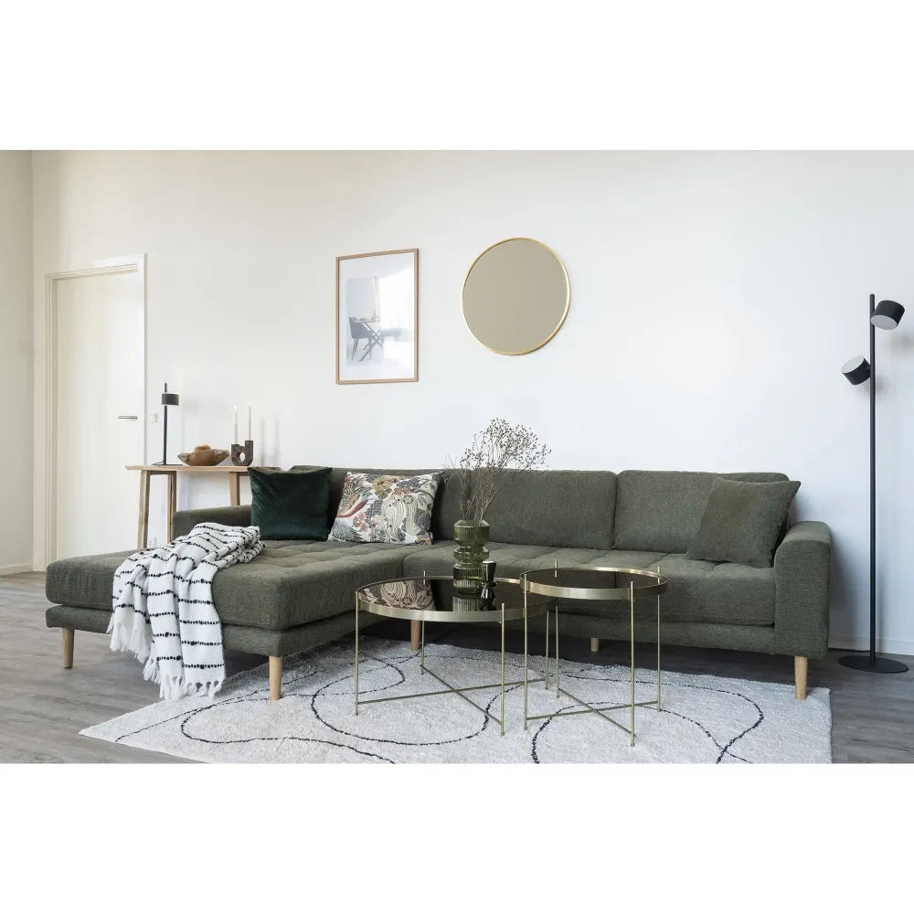 Oglinda cu rama din Metal Alama D60cm Madrid