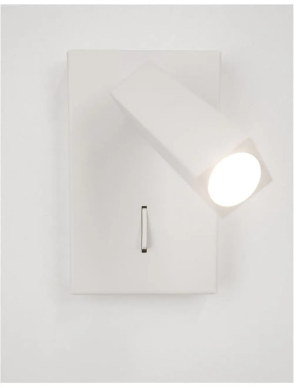 Aplica de perete din Aluminiu Alb H14.5xL9cm IP20 3W 180lm 3000k DONA