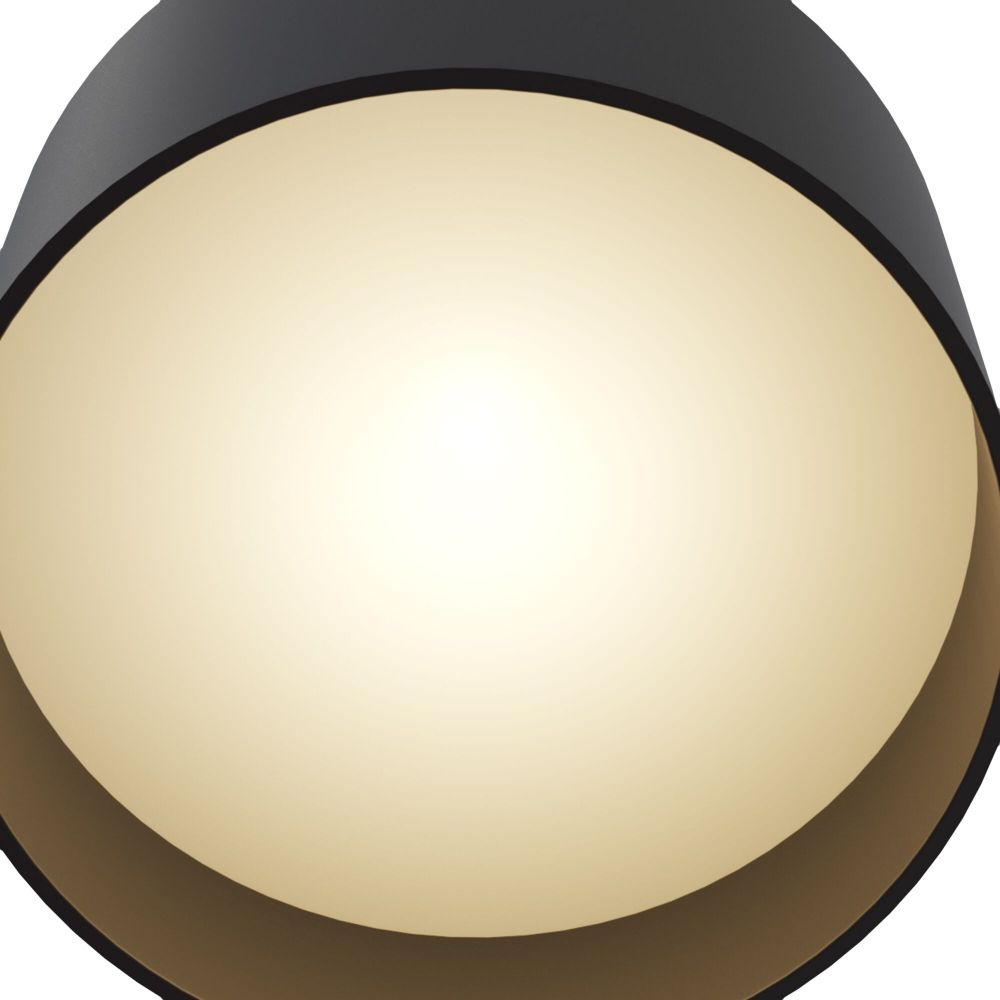 Spot aplicat din Aluminiu Negru D10xH10cm Planet