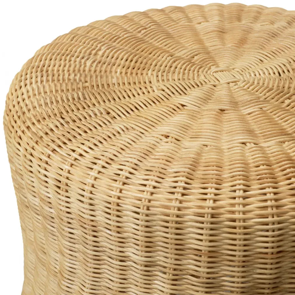 Masuta laterala Rotunda din Ratan Bej L60xl61cm Rolph Eichholtz