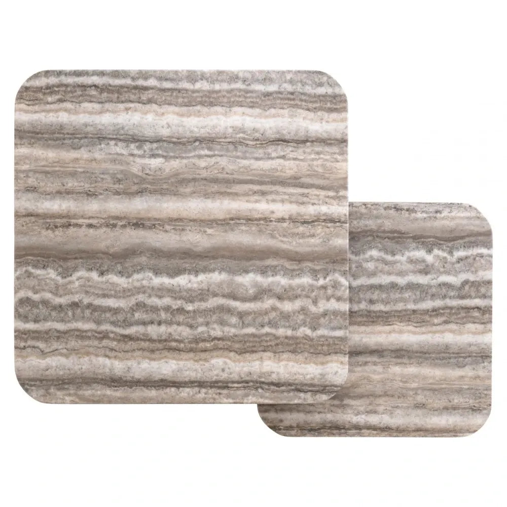 Set 2 masute de cafea din Travertin artificial Gri L140xH36cm Dulce Richmond interiors