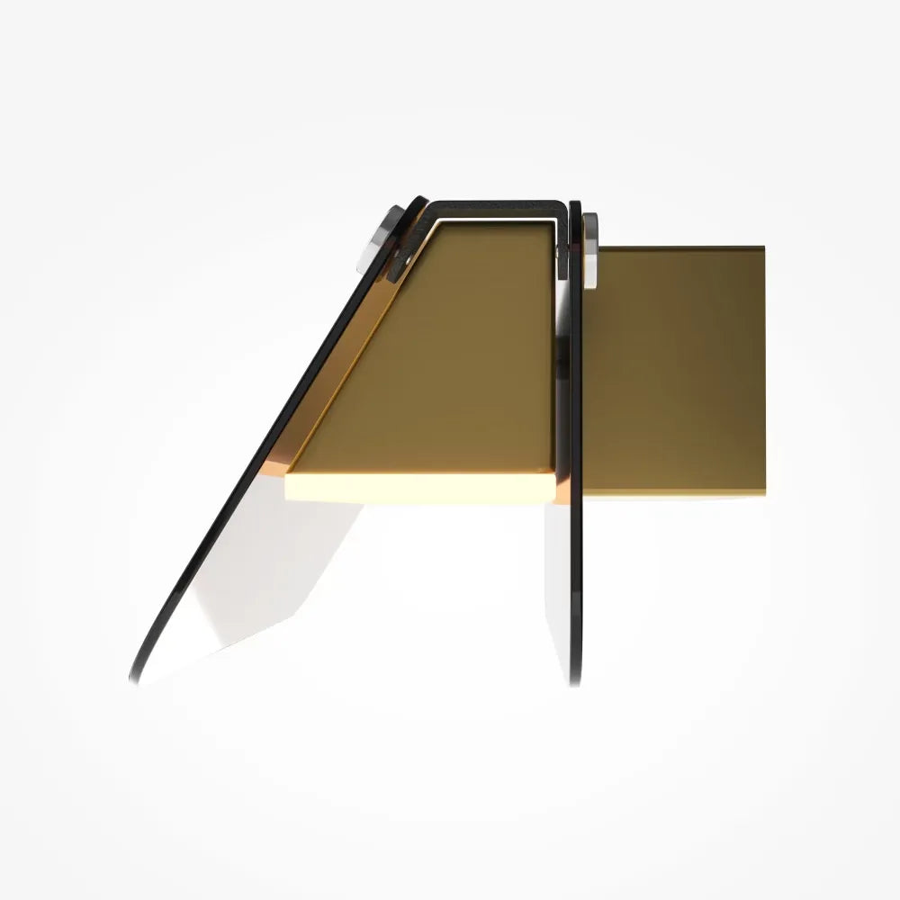 Aplica perete din Metal Negru H8.2xL30cm Flat