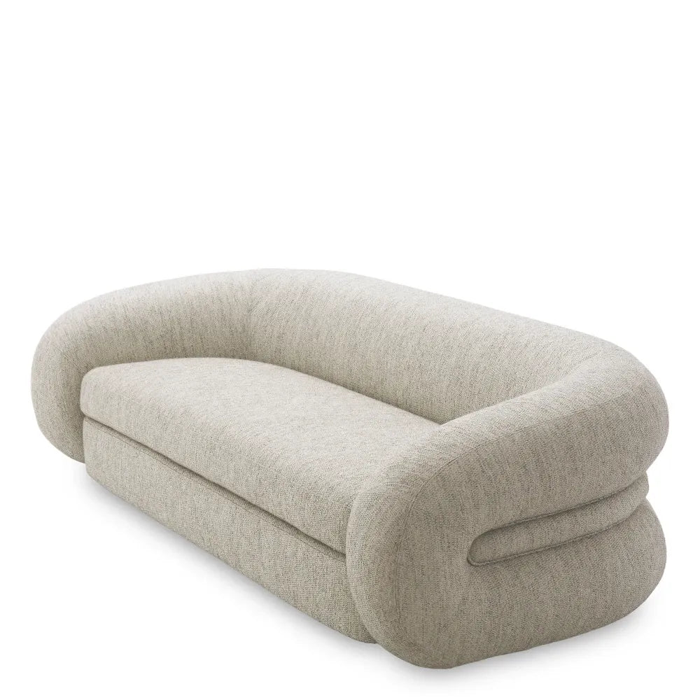 Canapea tapitat cu Stofa Splendor Gri L230xA103xH64cm Cosenza Eichholtz