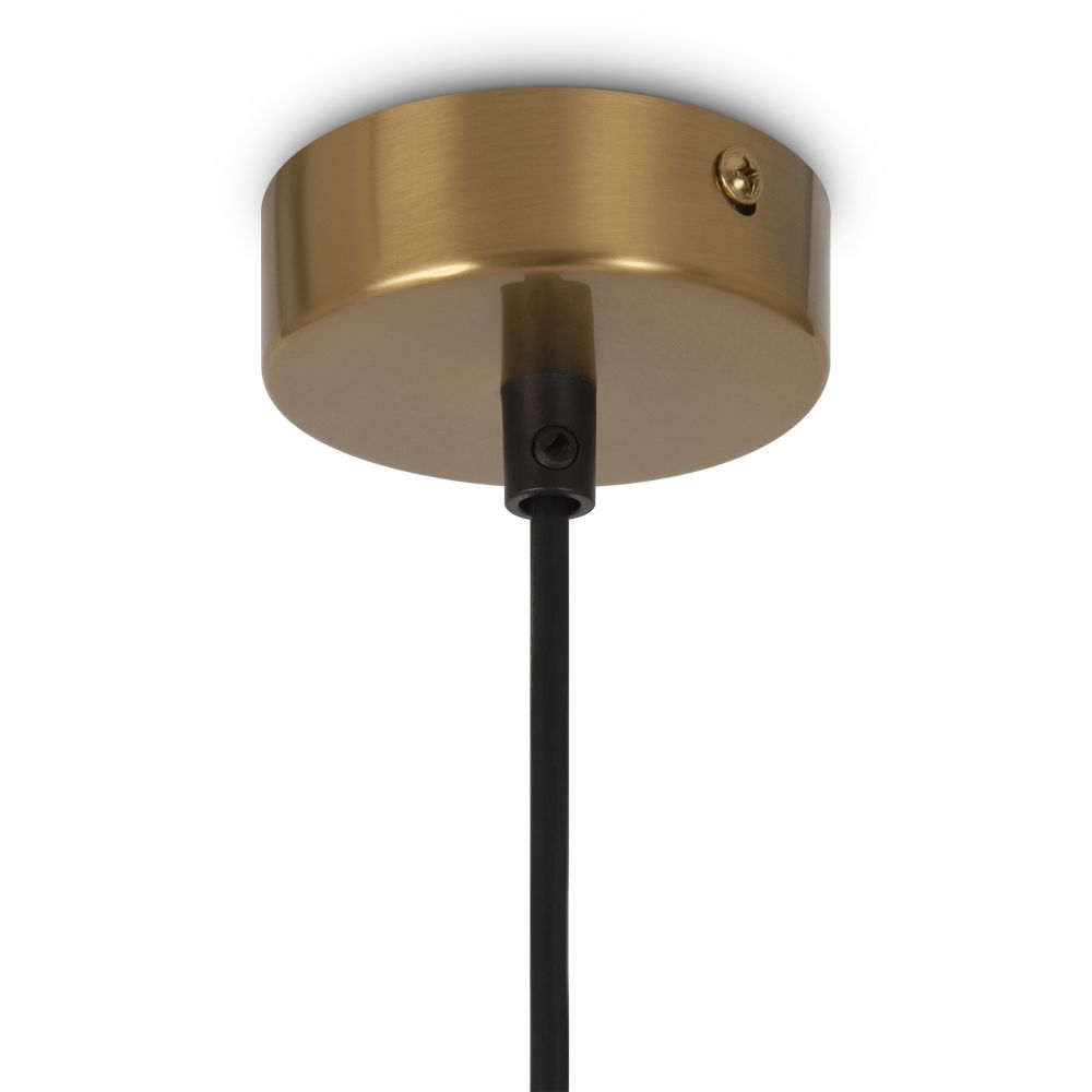 Lustra din Metal si Sticla Alama/Alb cu 4 becuri G9 25W D40xH178cm Ring