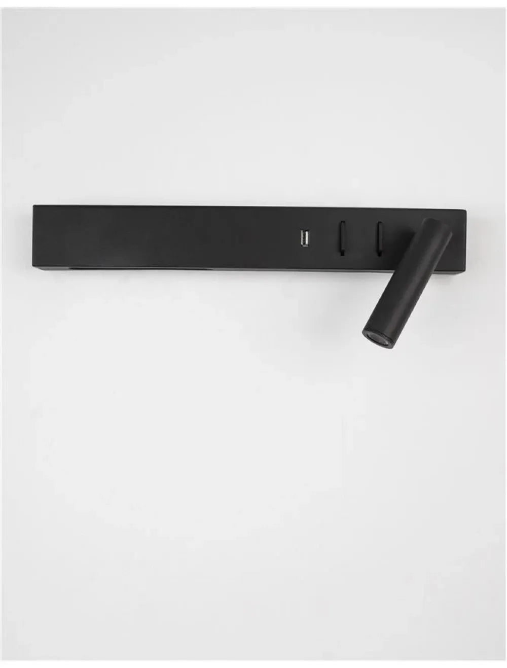 Aplica de perete din Metal Negru H8xL35cm IP20 8W 560lm 3000k VIDA