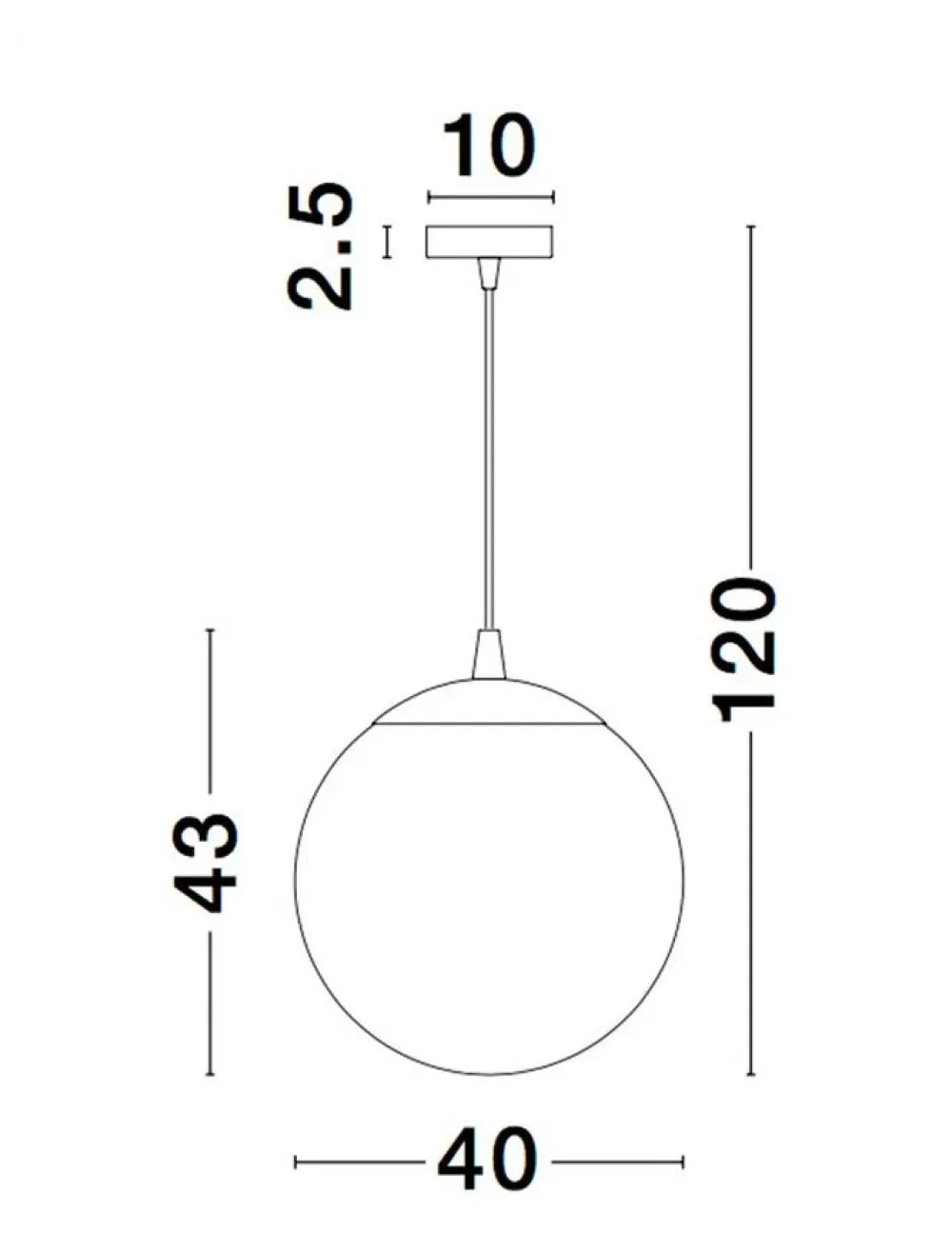 Pendul structura din Aluminiu Argintiu si abajur din Sticla Fumuriu H120xL40cm IP20 LAZIONE
