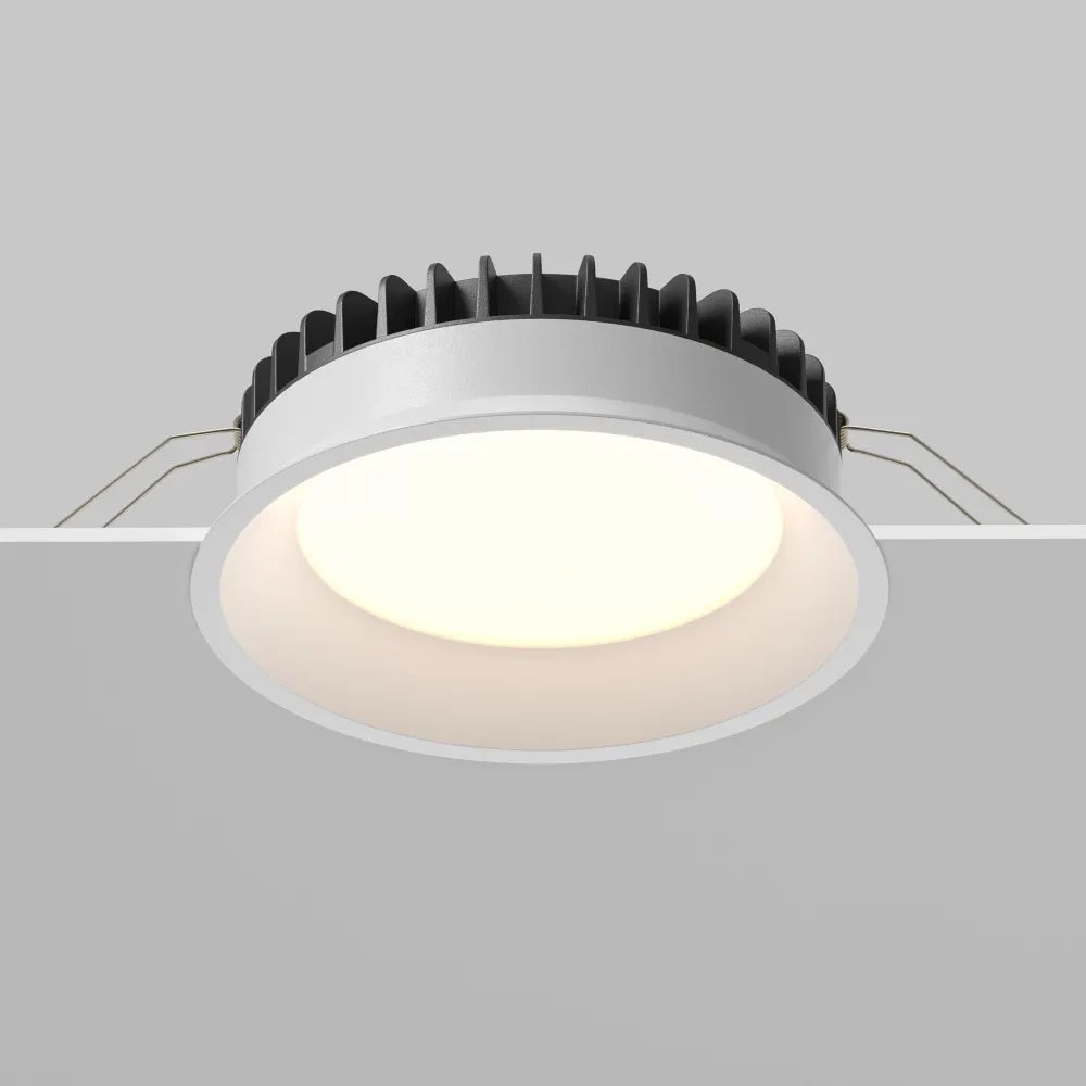Spot incastrat din Aluminiu/plastic Alb H6xD15.5cm 18W Okno