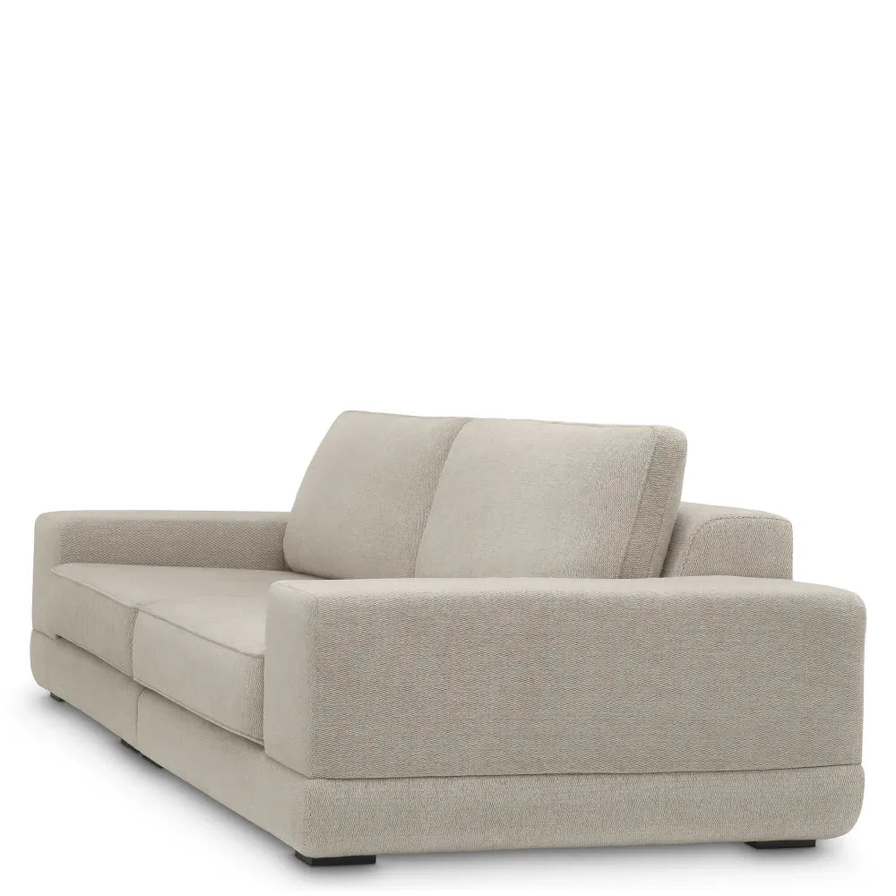Canapea tapitat cu Stofa Gri deschis L115xAxH82cm Severino Eichholtz