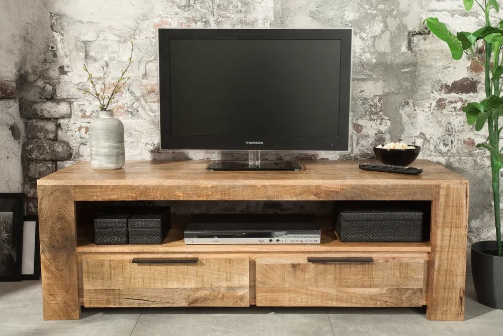 Comoda TV din Lemn de mango Maro L130xH45cm IRON CRAFT