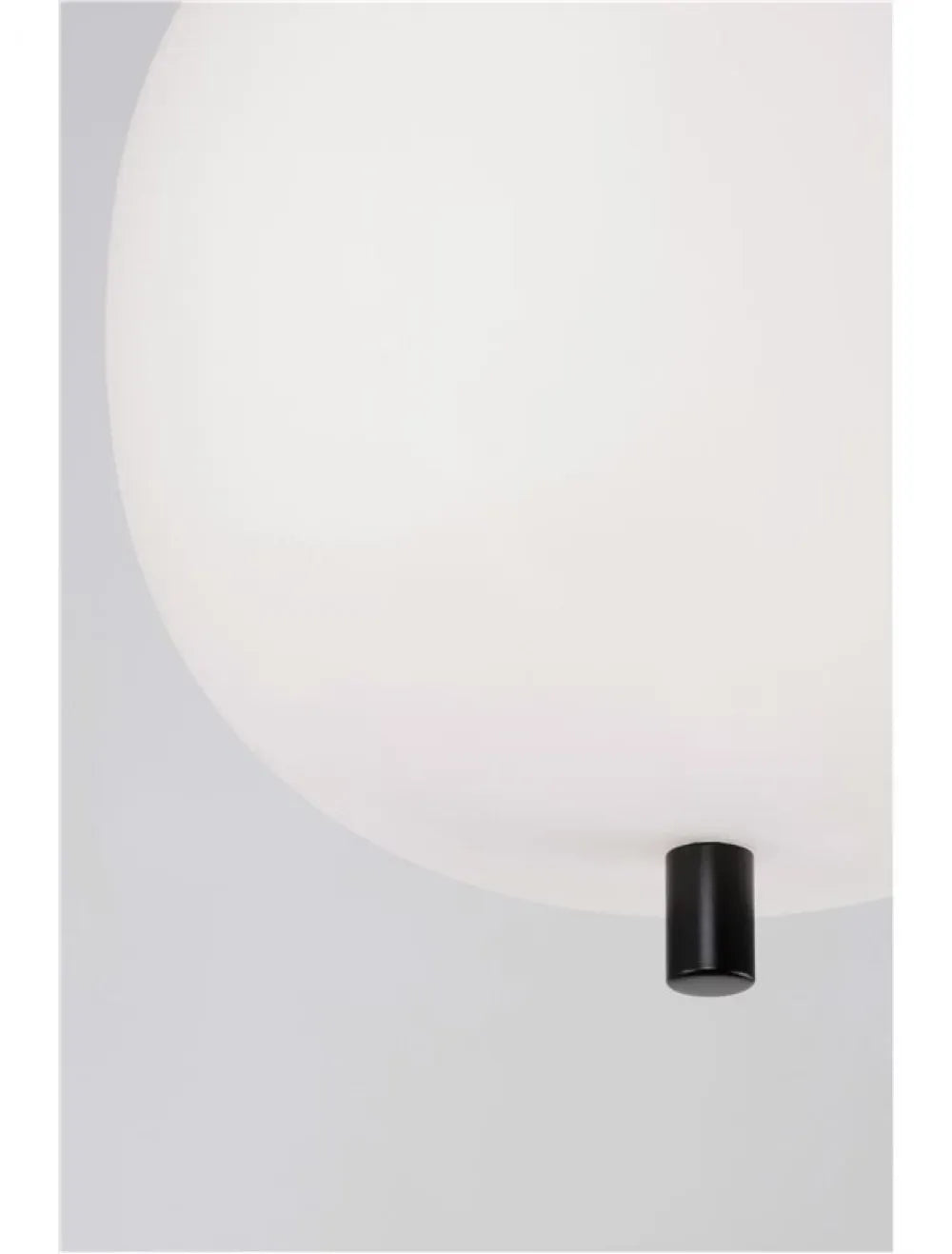 Pendul structura din Metal Negru si abajur din Sticla Alb H120xL18.5cm IP20 LATO