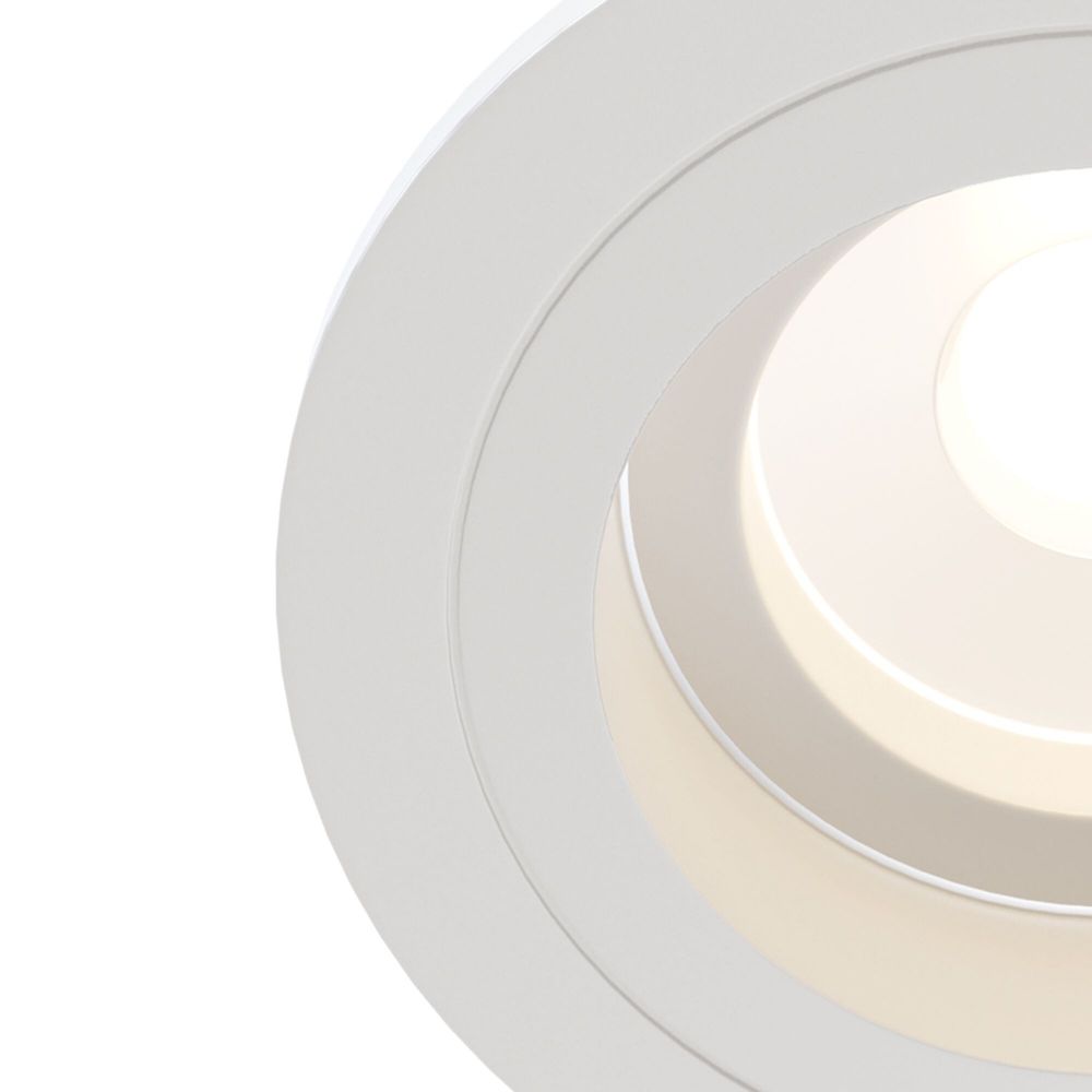 Spot incastra din Aluminiu Alb D10xH8cm Atom