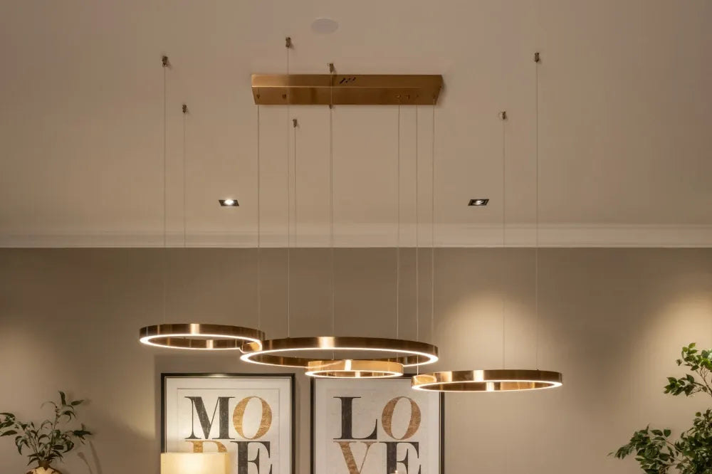 Candelabru din Metal Auriu L176xH120cm Lilou