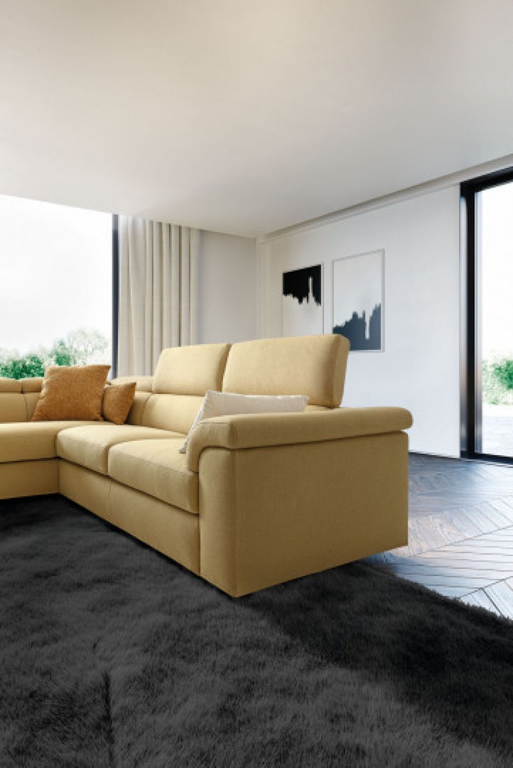 Coltar extensibil customizabil Alessandra L265cm