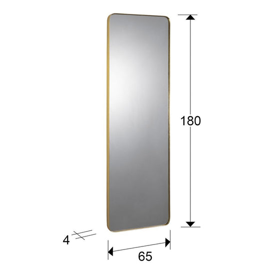 Oglinda Dreptunghiulara cu rama din MDF Auriu Orio H180xL65cm