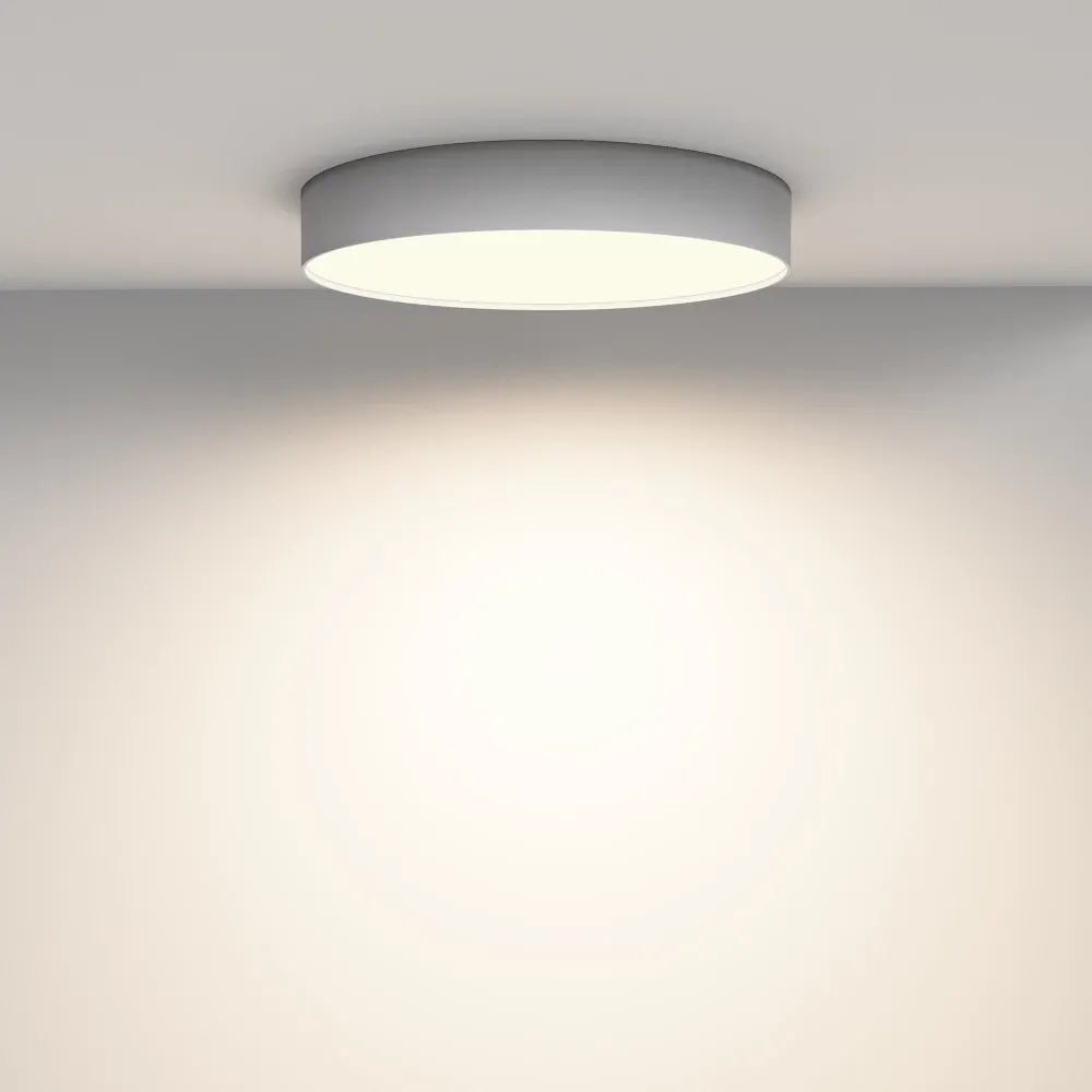 Plafoniera din Aluminiu Alb H6xD40cm Zon