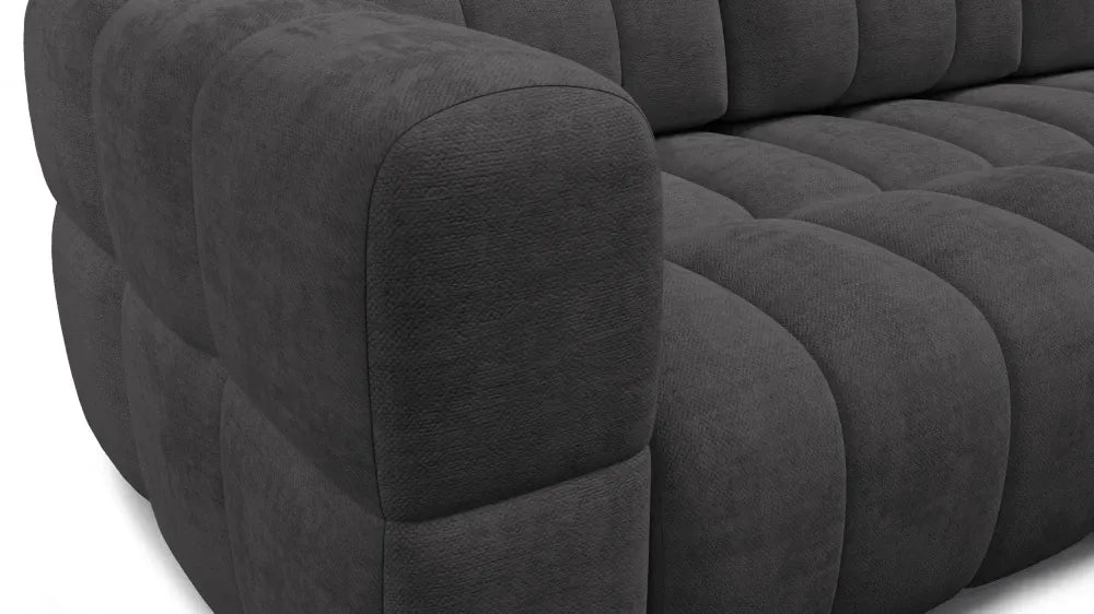 Coltar in forma de L tapitat cu material pet friendly Alias gri L264 x 160cm