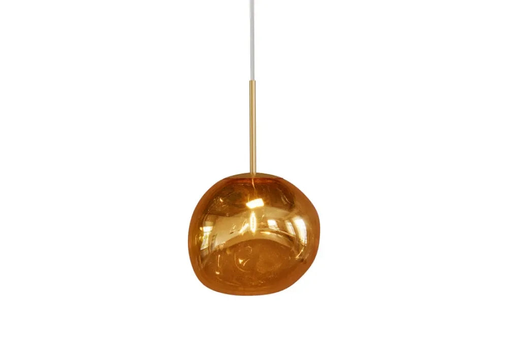 Pendul din Metal Auriu si Sticla Auriu D20xH150cm LIQUID DIAMOND
