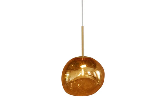 Pendul din Metal Auriu si Sticla Auriu D20xH150cm LIQUID DIAMOND
