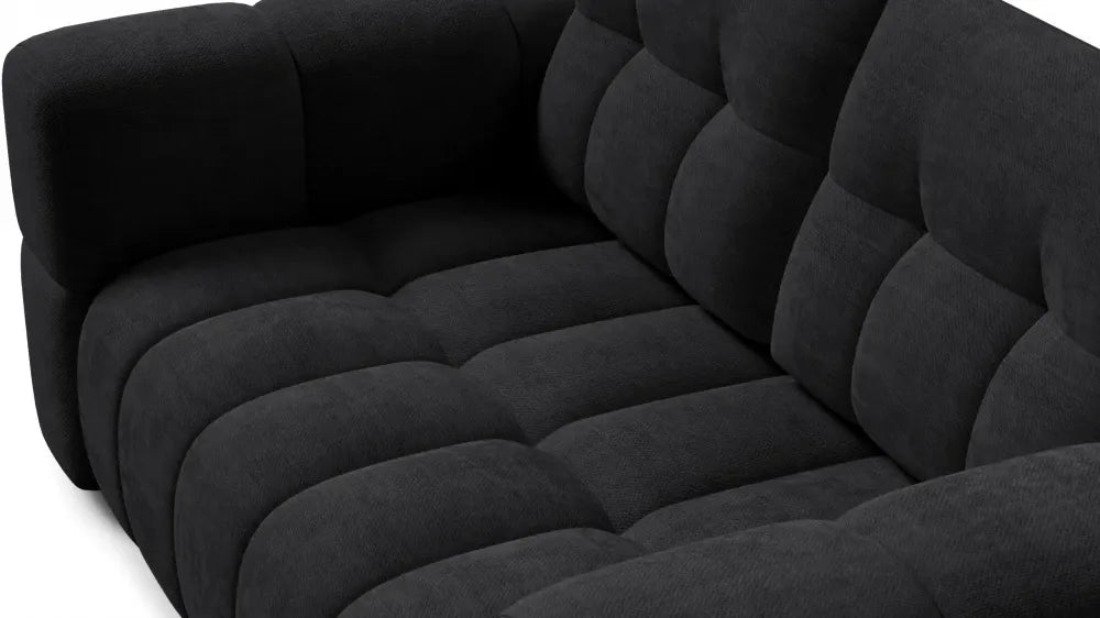 Canapea tapitata cu material pet friendly Alias negru L181x104cm